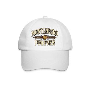 Montenegro Travel Balkans Adriatic Coast Mountains - Baseball Cap - white/white - Front