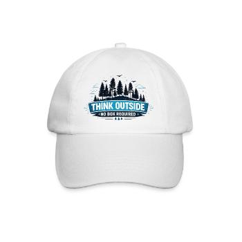 Cadeau de randonnée en plein air pour les amateurs d’aventure - Casquette classique - blanc/blanc - Devant