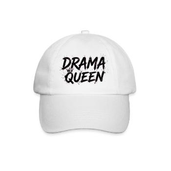 Drama Queen with Crown - Baseball Cap - white/white - Front