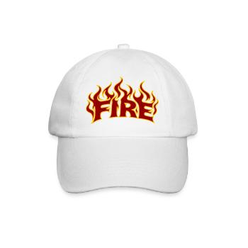 Feu 2 Flammes - Couleurs librement sélectionnables - Casquette classique - blanc/blanc - Devant