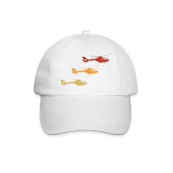 Helicopter Helicopter Vintage - Baseball Cap - white/white - Front