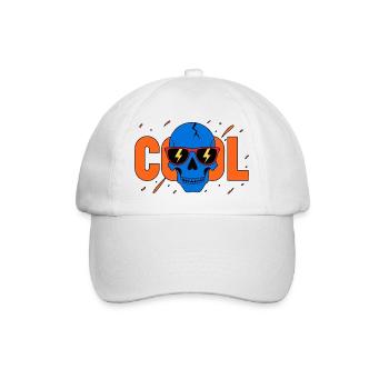 Cool Skull Flash Sunglasses - Baseball Cap - white/white - Front