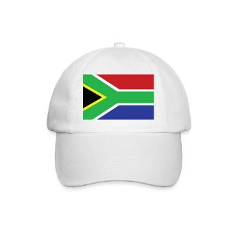Südafrika - Baseballkappe - Weiß/Weiß - Vorne
