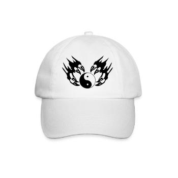tribal_kralle - Baseballkappe - Weiß/Weiß - Vorne