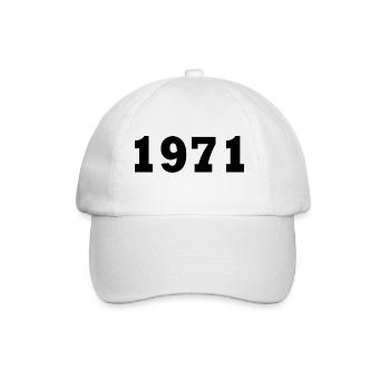 1971 - Baseballkappe - Weiß/Weiß - Vorne