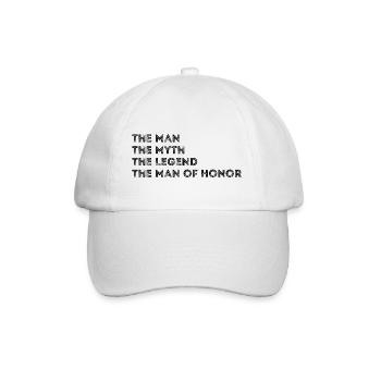 L’homme Le mythe La légende L’homme d’honneur - Casquette classique - blanc/blanc - Devant