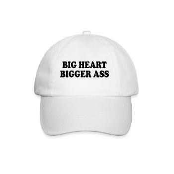 big heart bigger ass - Casquette classique - blanc/blanc - Devant
