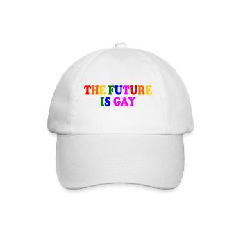 The future is gay - Baseball Cap - white/white - Front