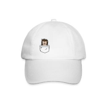Hérisson dans votre poche - Casquette classique - blanc/blanc - Devant
