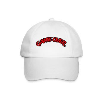 GAME OVER - Baseballkappe - Weiß/Weiß - Vorne