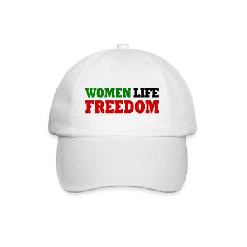 Women life freedom - Baseballkappe - Weiß/Weiß - Vorne