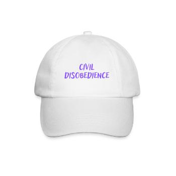 Civil disobedience - Baseball Cap - white/white - Front