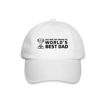 World's best dad - Baseball Cap - white/white - Front