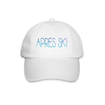 apres ski skiing skihase - Baseballkappe - Weiß/Weiß - Vorne
