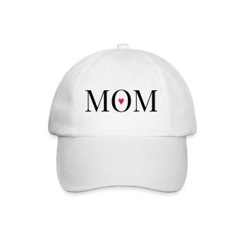 Mom / Mama / Mum - Baseball Cap - white/white - Front