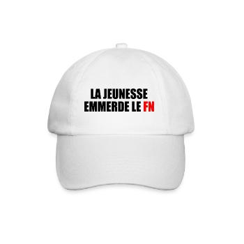 Fuck the National Front - Baseball Cap - white/white - Front