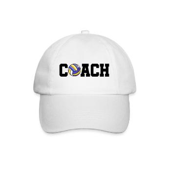 Volleyball coach - Baseball Cap - white/white - Front