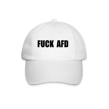 Fuck afd - Baseball Cap - white/white - Front
