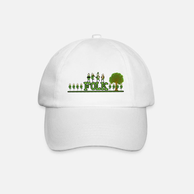 Irish Folk Band - Baseball Cap - white/white