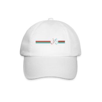 Vélo de course design - Casquette classique - blanc/blanc - Devant