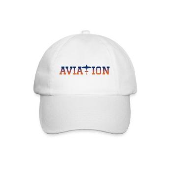 AVIATION avion - Casquette classique - blanc/blanc - Devant