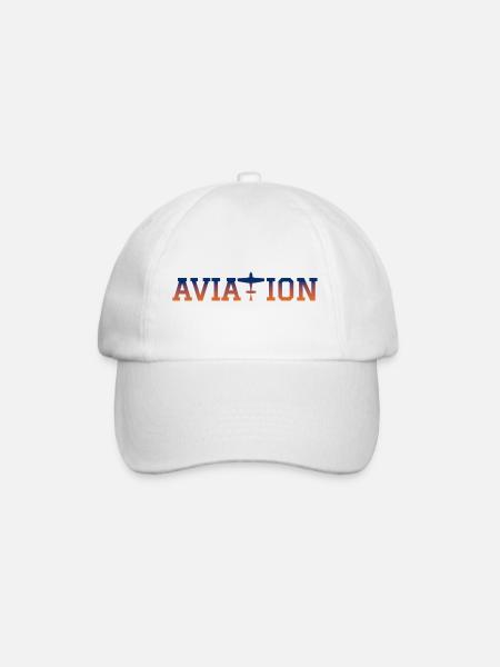 AVIATION avion - Casquette classique - blanc/blanc
