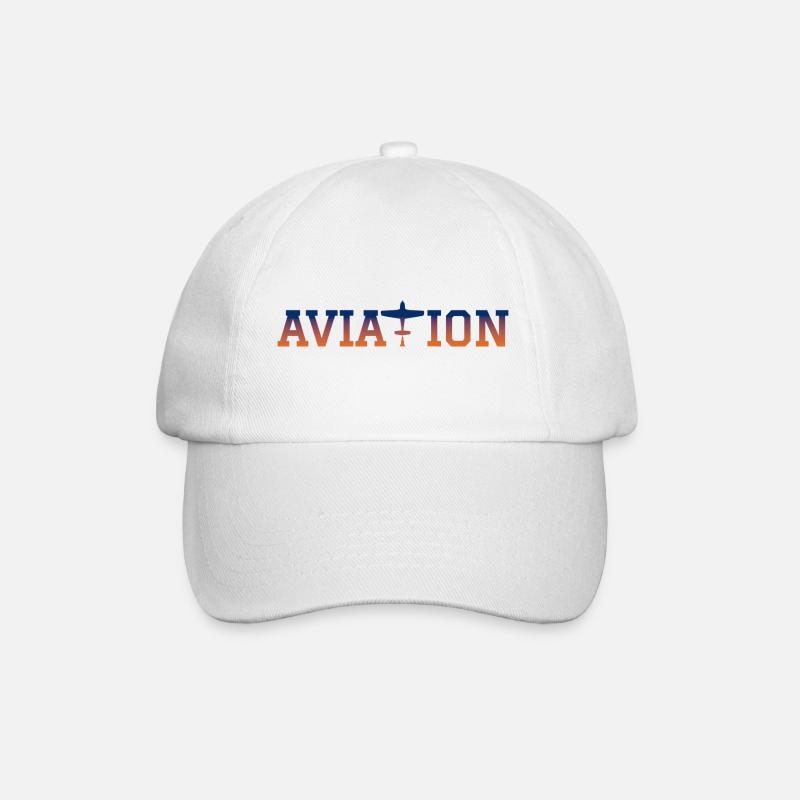 AVIATION avion - Casquette classique - blanc/blanc