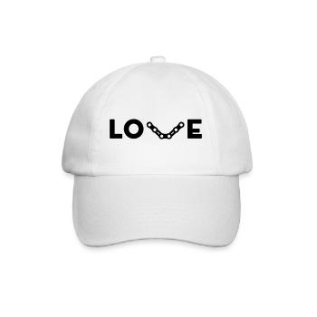 I LOVE BICYCLES - Baseball Cap - white/white - Front