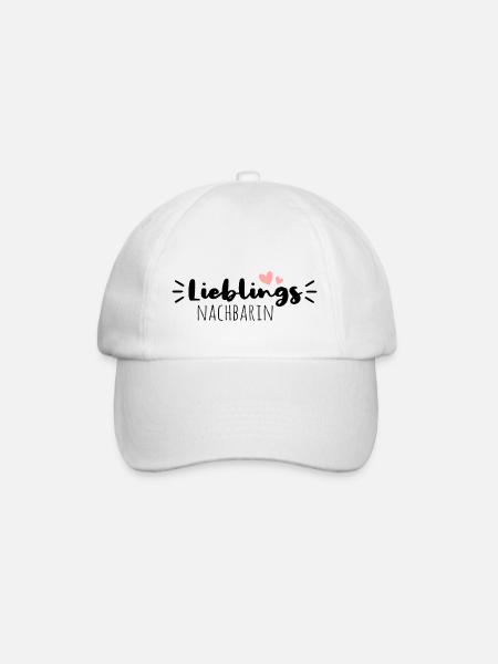 Lieblingsnachbarin - Baseballkappe - Weiß/Weiß