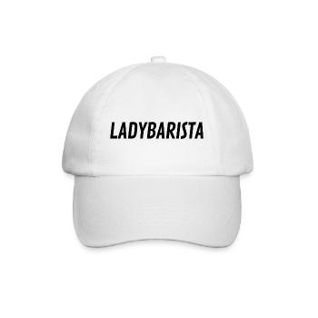Lady Barista - Baseballkappe - Weiß/Weiß - Vorne
