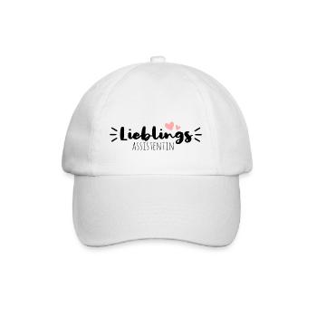 Favorite assistant - Baseball Cap - white/white - Front