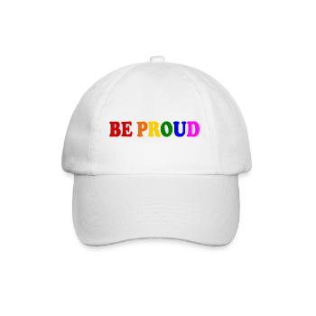 Be proud - Baseballkappe - Weiß/Weiß - Vorne