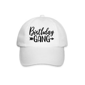 Geburtstag Gang Matching Gruppe Geburtstagsfeier Geschenk - Baseballkappe - Weiß/Weiß - Vorne