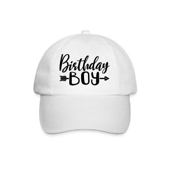 Birthday Boy - Birthday Party Gift For Kids Boys - Baseball Cap - white/white - Front