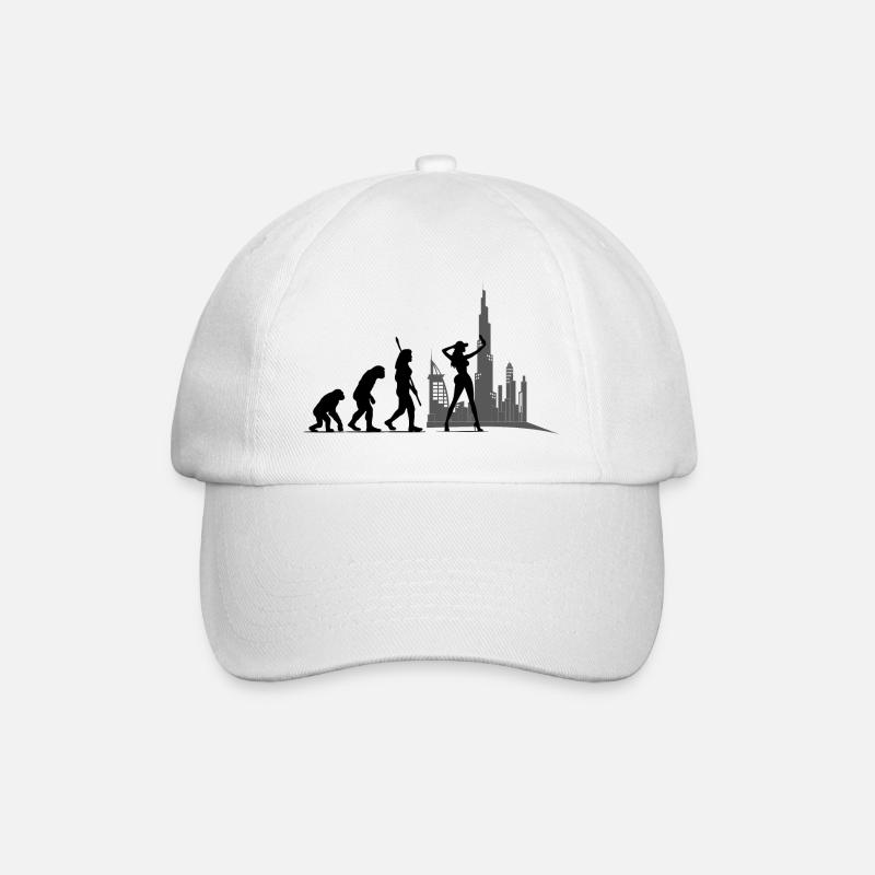 Evolution Femme Influenceuse Modèle de médias sociaux - Casquette classique - blanc/blanc