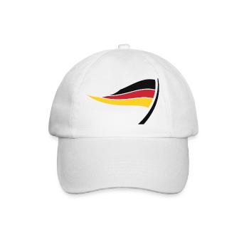 German Flag Wave - Baseball Cap - white/white - Front