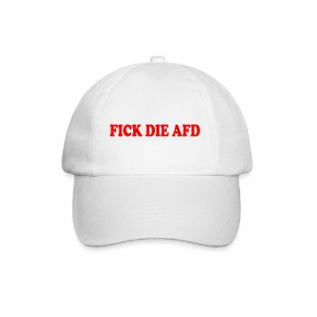 Fuck the afd - Baseball Cap - white/white - Front
