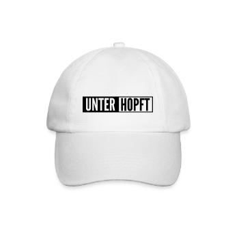 unterhopft Bier - Baseballkappe - Weiß/Weiß - Vorne