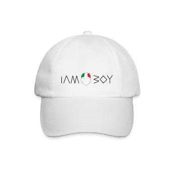 Je suis un garçon italien - Casquette classique - blanc/blanc - Devant