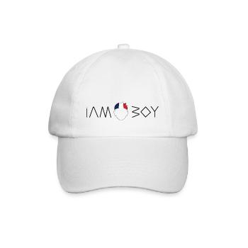 Je suis un garçon français - Casquette classique - blanc/blanc - Devant