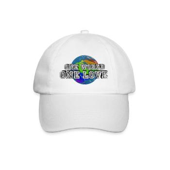 One World - One Love - Baseballkappe - Weiß/Weiß - Vorne