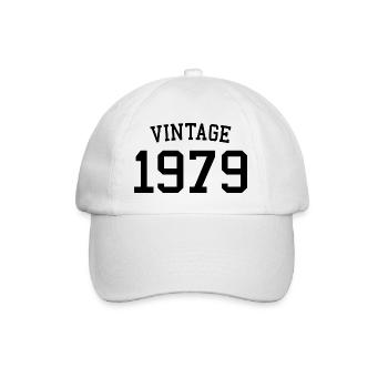 Millésime 1979 45e anniversaire hommes femmes 45 ans - Casquette classique - blanc/blanc - Devant