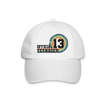 Adolescent officiel 13, cadeau cool 13e anniversaire - Casquette classique - blanc/blanc - Devant