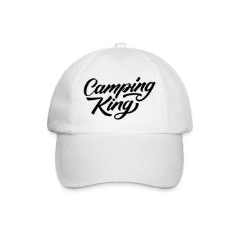 Camping King - Baseball Cap - white/white - Front
