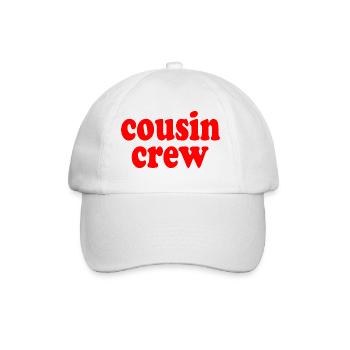 Cousin crew - Baseballkappe - Weiß/Weiß - Vorne