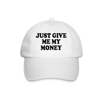 just give me my money - Casquette classique - blanc/blanc - Devant