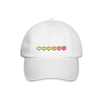Paw Gradient Pastel - Baseball Cap - white/white - Front