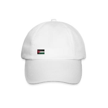 Palestinian flag - Baseball Cap - white/white - Front
