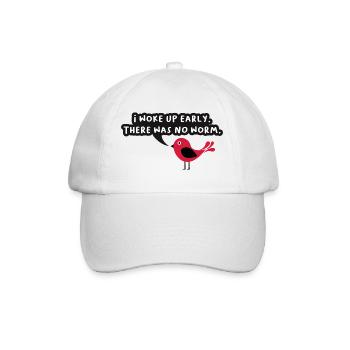 Je me suis réveillé tôt il n’y avait pas de ver Graphique - Casquette classique - blanc/blanc - Devant