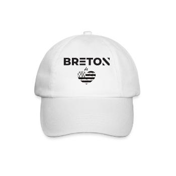 breton de coeur - Casquette classique - blanc/blanc - Devant